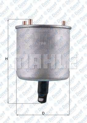 MAHLE KL788 Mazot Filtresi P301 P308 P407 P508 C4 C5 Dv6 (1.6 Hdi) (Euro 5)